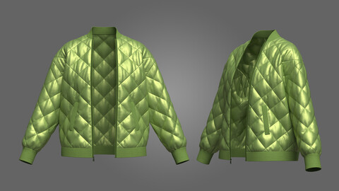 Womens Puffer Jacket 3D Model