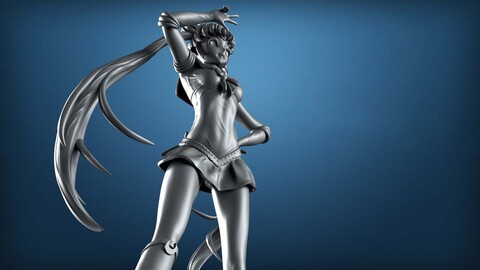 Sailor Moon  3D Model for 3D Printing