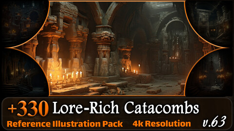 330 Lore-Rich Catacombs Reference Pack | 4K | v.63