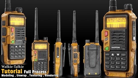 Walkie-Talkie / 3D Model + Full Tutorial Process