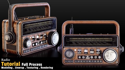 Radio / 3D Model + Full Tutorial Process