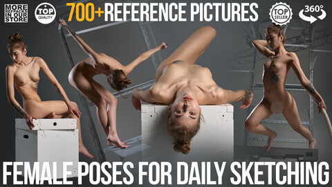 700+ Female Poses for Daily Sketching