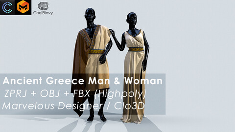 Ancient Greece Man & Woman