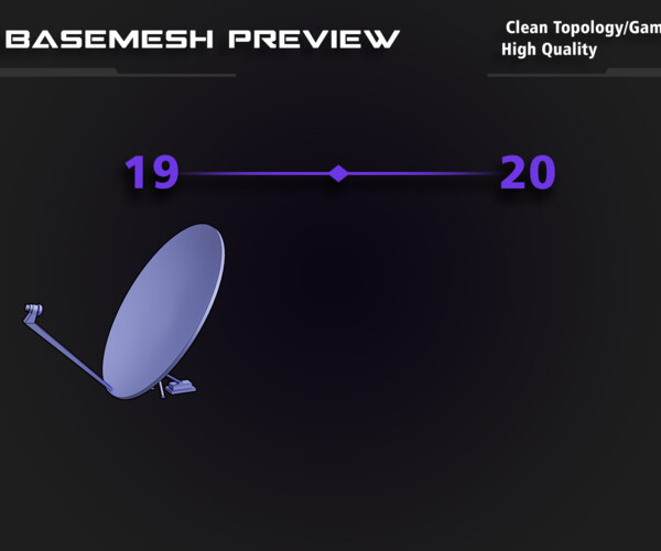 ArtStation - Satellite Antenna | Game Assets