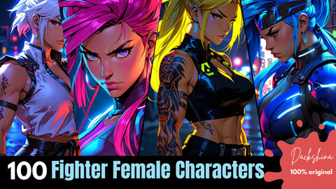 3d Female Fighter Characters | Anime Style Warriors