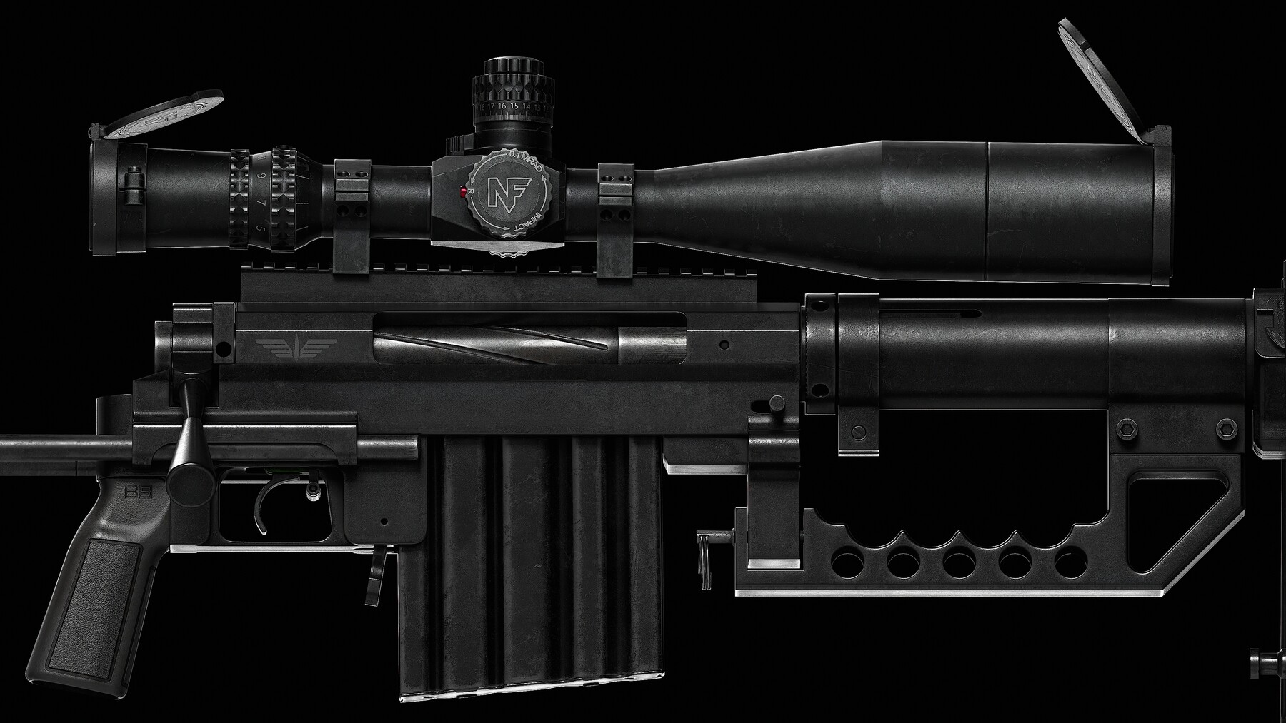 ArtStation - M200 Cheytac Intervention (Game Ready - Sniper) | Game Assets