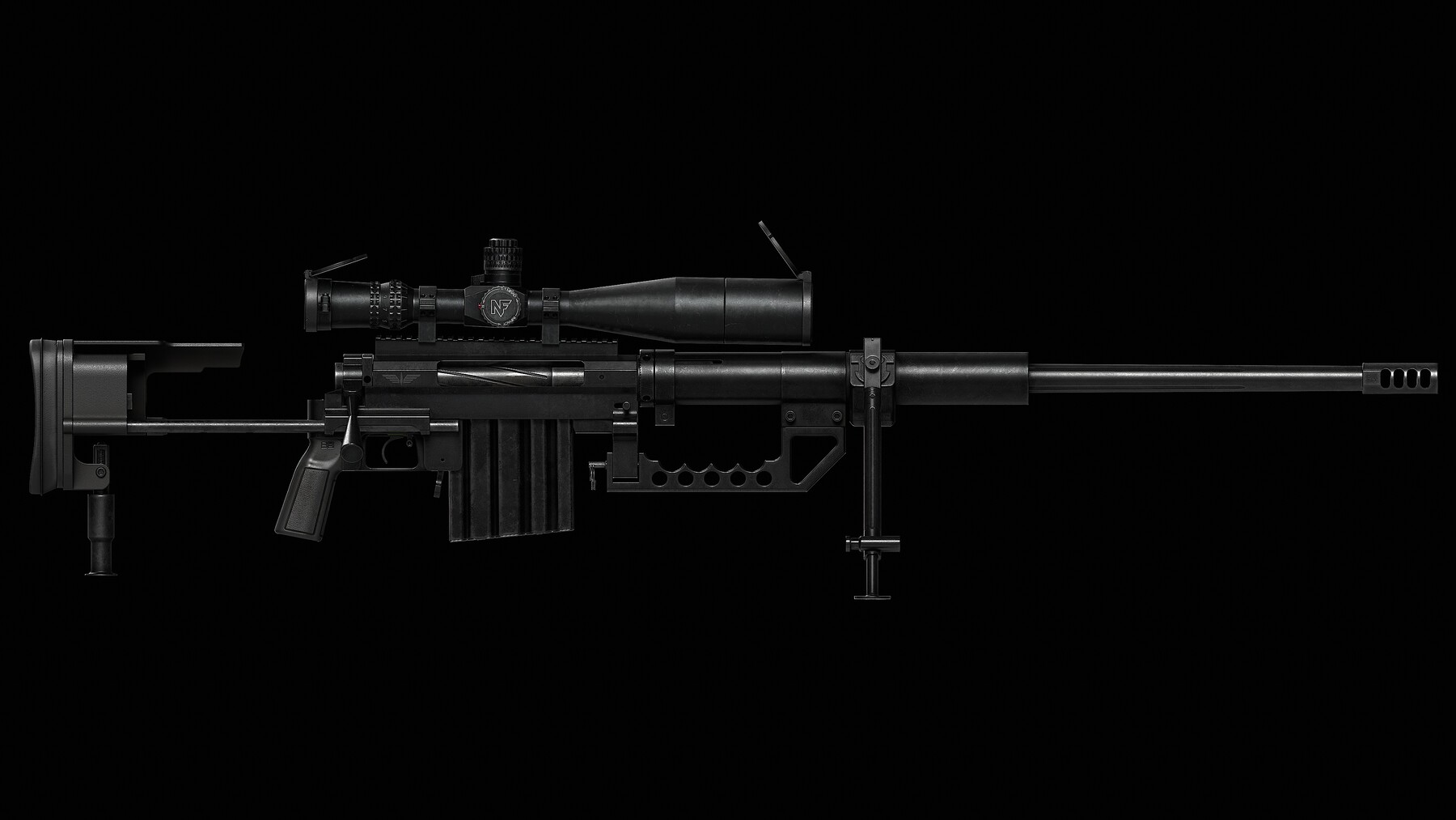 ArtStation - M200 Cheytac Intervention (Game Ready - Sniper) | Game Assets