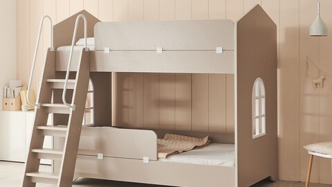 Suete Children's Bunk Bed - 3d Model