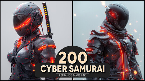 Cyber Samurai 4K Reference/Concept Images