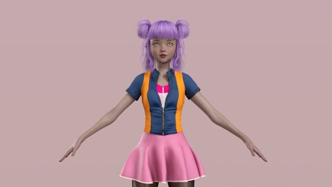 Hiroki Hibari Anime Character Morph for G8 and 8.1 Female