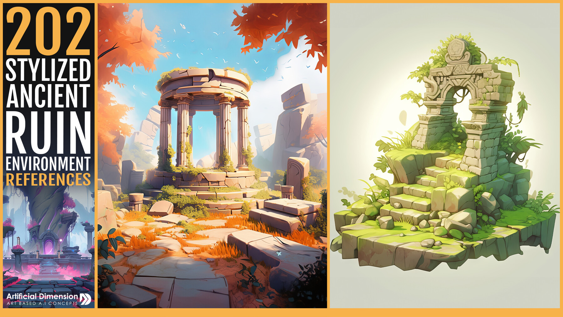 ArtStation - 202 Stylized Ancient Ruin environment | Artworks