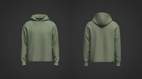 Mens Hoodie 3D Model