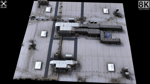 factory roof airvents systems part3 photogrammetry