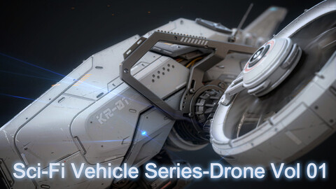 Sci-Fi Vehicle Series-Drone 01-PBR