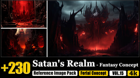 230 Satan's Realm - Fantasy Concept Reference Image Pack v.15 |4K|