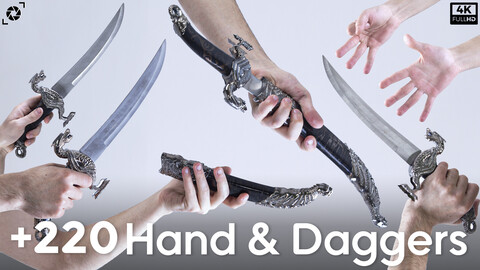 +220 Hands & Daggers Reference Pictures - Vol 03