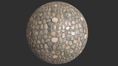 River Stone Ground 4k Pbr Texture