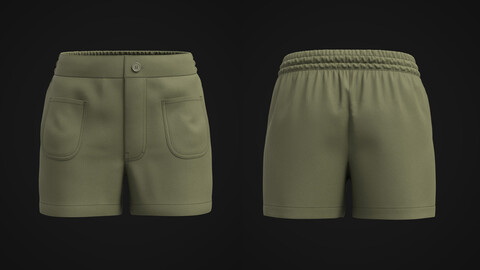 Women Shorts 3D Model