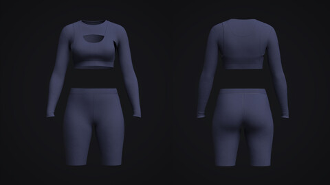 Women Gym Wear 3D Model