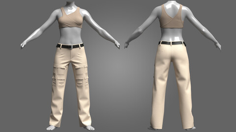 Women Outfit 3D Model