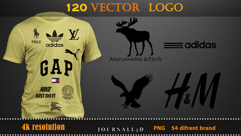 120 vector logo Company clothing