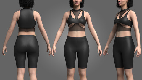 Top And Legging 3D Model