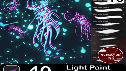 Light Paint Brushes For Procreate