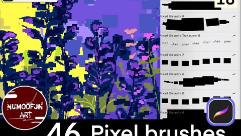 Pixels Brush – Brushes For Procreate