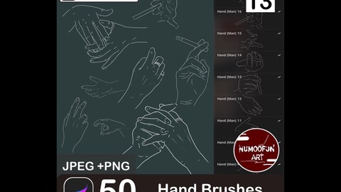 Hand Man Set – Brushes For Procreate