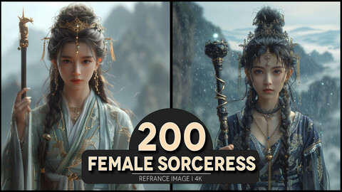 Female Sorceress 4K Reference/Concept Images