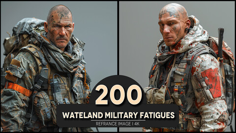 Wateland Military Fatigues 4K Reference/Concept Images