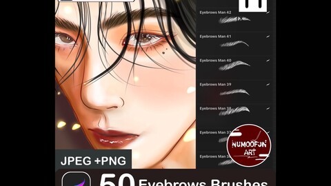 Eyebrow Man Set – Brushes For Procreate