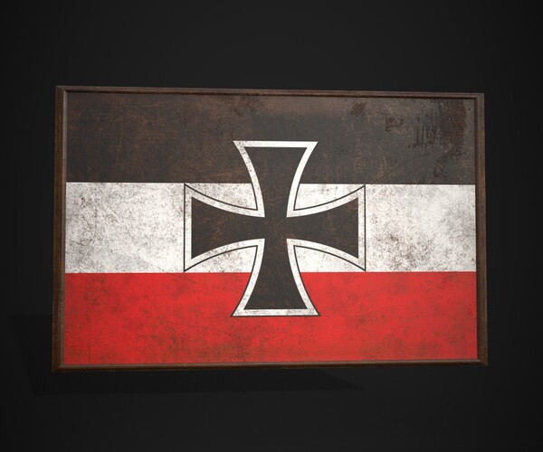 ArtStation - Old Picture Frame With North German Confederation Flag ...