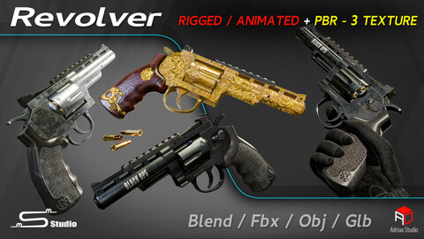 Revolver / Rigged And Animated