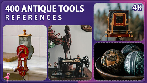 400 Antique Tools Reference Pack – Vol 1