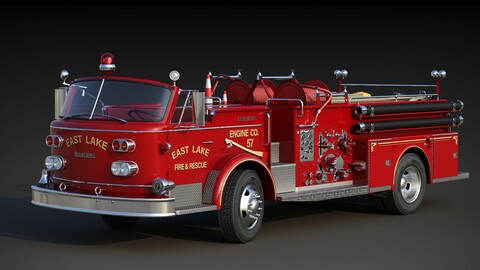 Fire truck American La France 900 Fire Engine