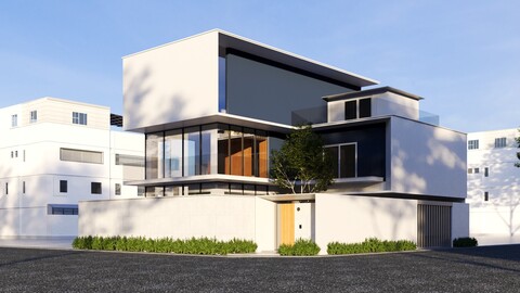 Spacious Modern Home - Ready to Render