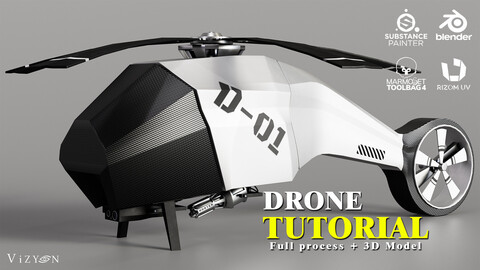 Drone / 3D Model + Full Tutorial