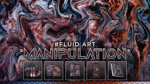 FLUID ART: "Manipulation" 12K Abstract Fluid Background