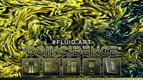 FLUID ART: "Coincidence" 12K Abstract Fluid Background