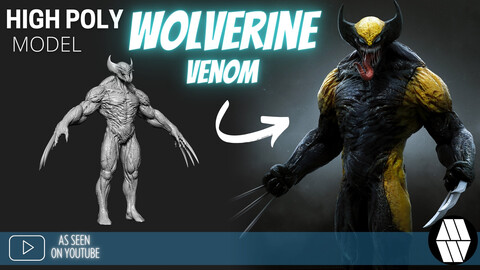 FREE ZBrush Model: Wolverine Venom High Poly ZTL