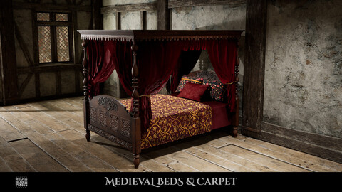 Medieval Beds And Carpets