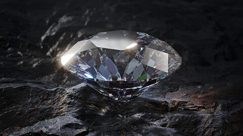 Diamond Round Cut 3D model