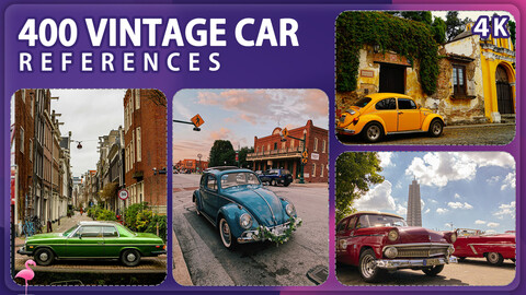 400 Vintage Car Reference Pack – Vol 1