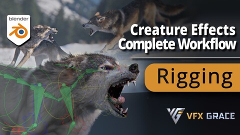 Blender Advanced Rigging Case Study - 3D Character Eurasian Wolf