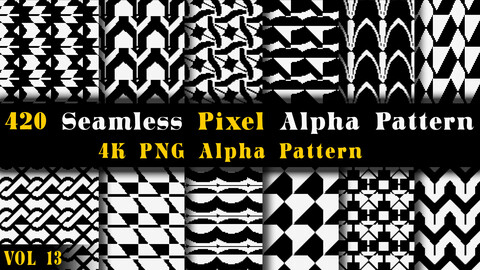 420 Seamless Pixel Pattern - Vol12