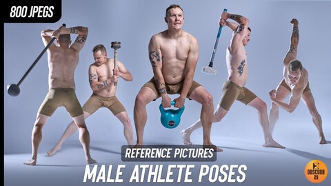 800 Athlete Male Poses Reference Pictures