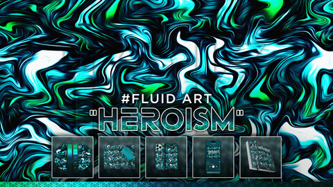 FLUID ART: "Heroism" | Abstract Background