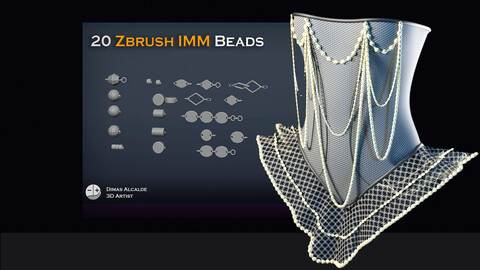 IMM Beans Brush Pack 20 Brushes for ZBrush and Blende [New]