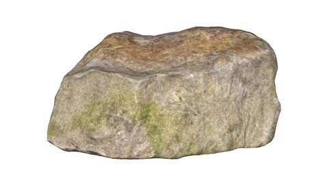 Low Poly Stone Rock 03